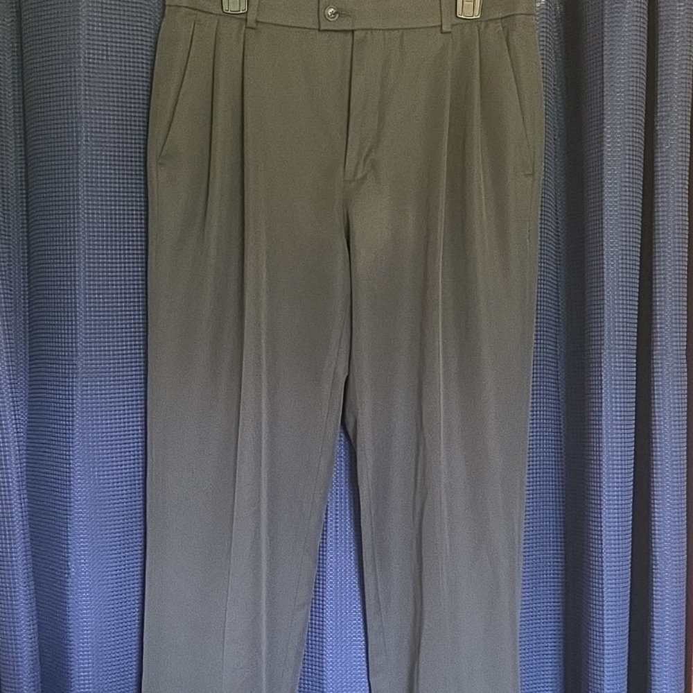 Perry Ellis Portfolio Dark Gray Dress Pants | 32x34